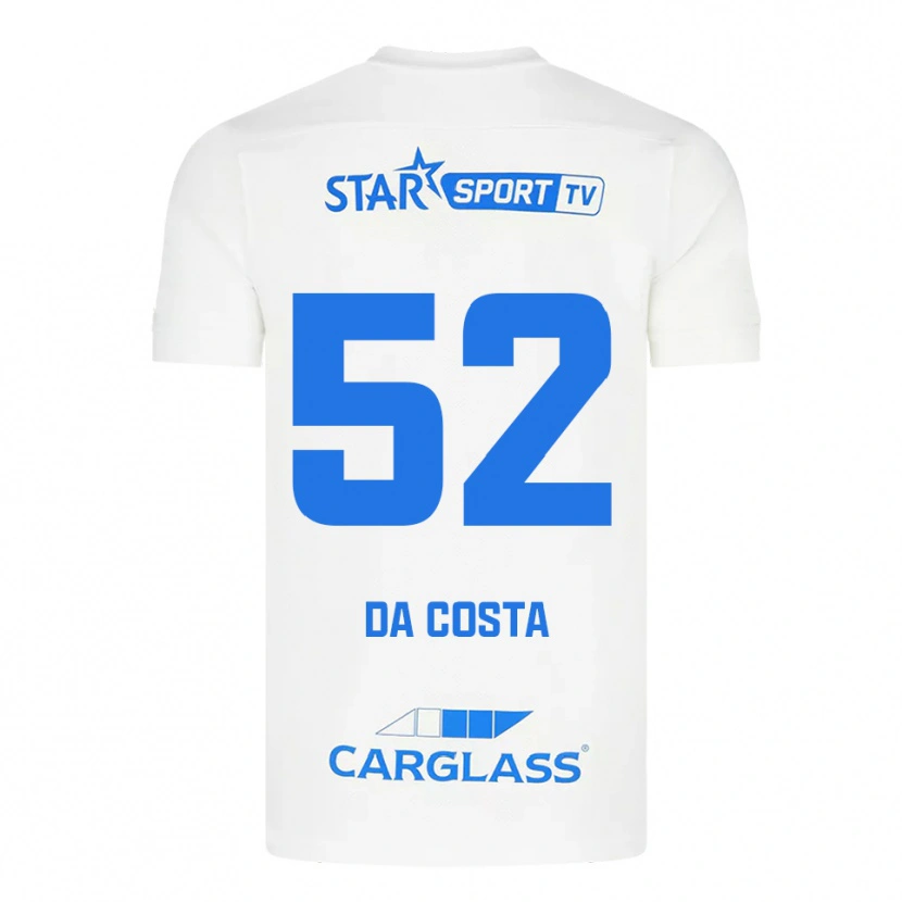 Danxen Women Wilson Da Costa #52 White Blue Away Jersey 2025/26 T-Shirt