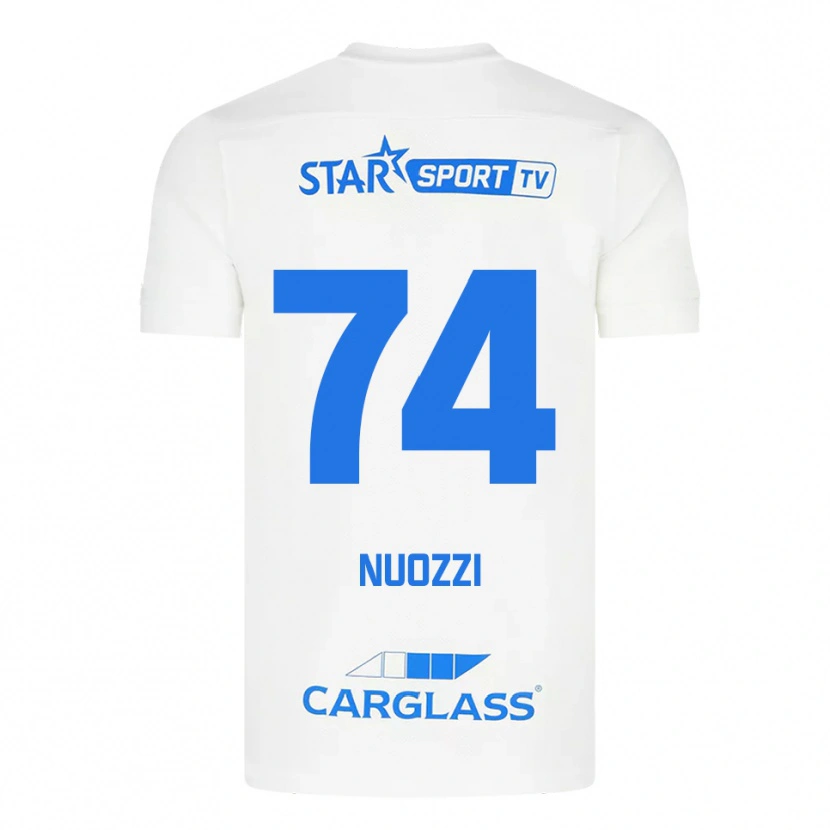 Danxen Women Cédric Nuozzi #74 White Blue Away Jersey 2025/26 T-Shirt