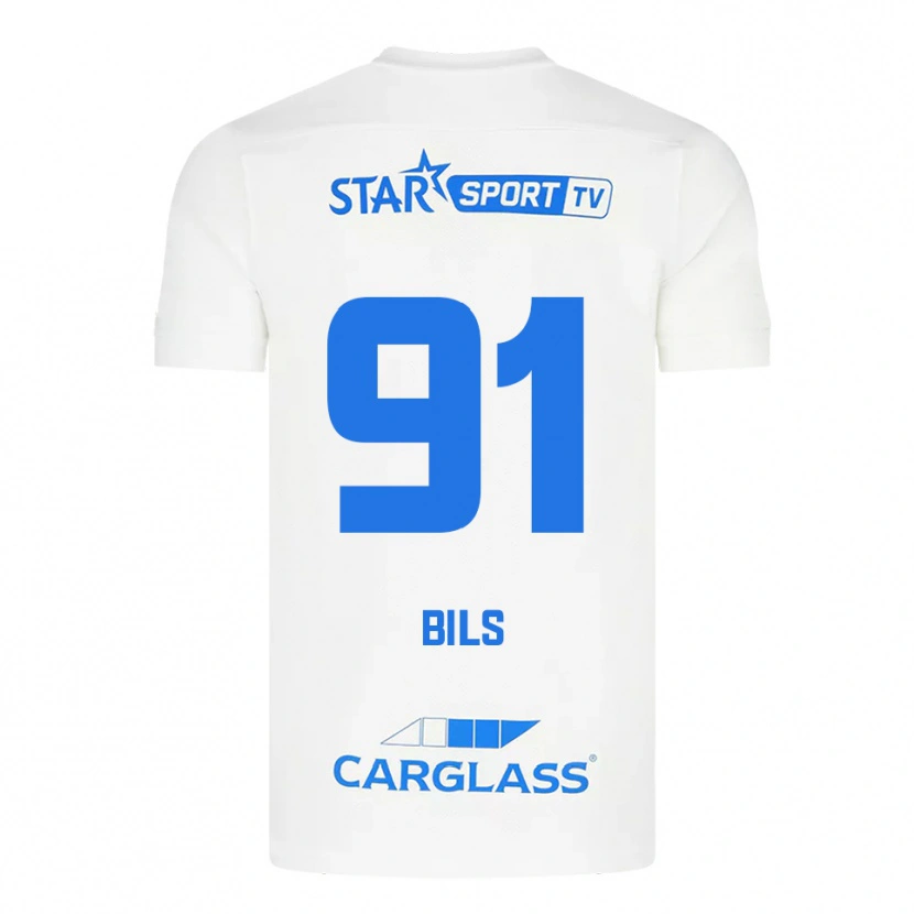 Danxen Women Elise Bils #91 White Blue Away Jersey 2025/26 T-Shirt