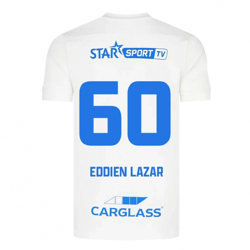 Danxen Women Saif Eddien Lazar #60 White Blue Away Jersey 2025/26 T-Shirt