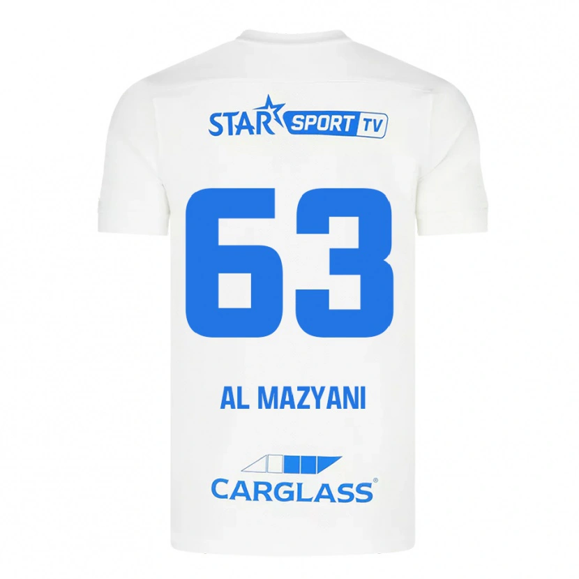 Danxen Women Faissal Al Mazyani #63 White Blue Away Jersey 2025/26 T-Shirt
