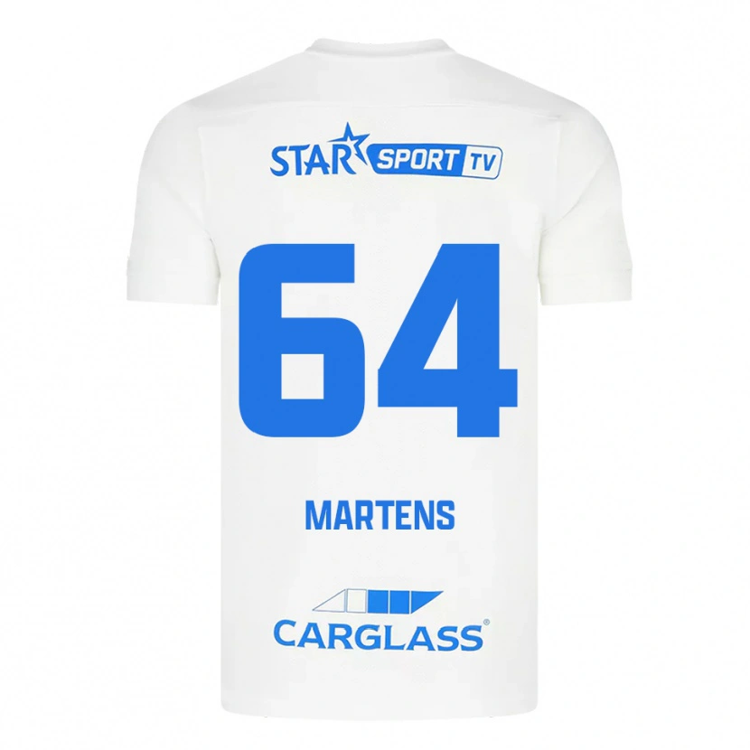 Danxen Women Nolan Martens #64 White Blue Away Jersey 2025/26 T-Shirt