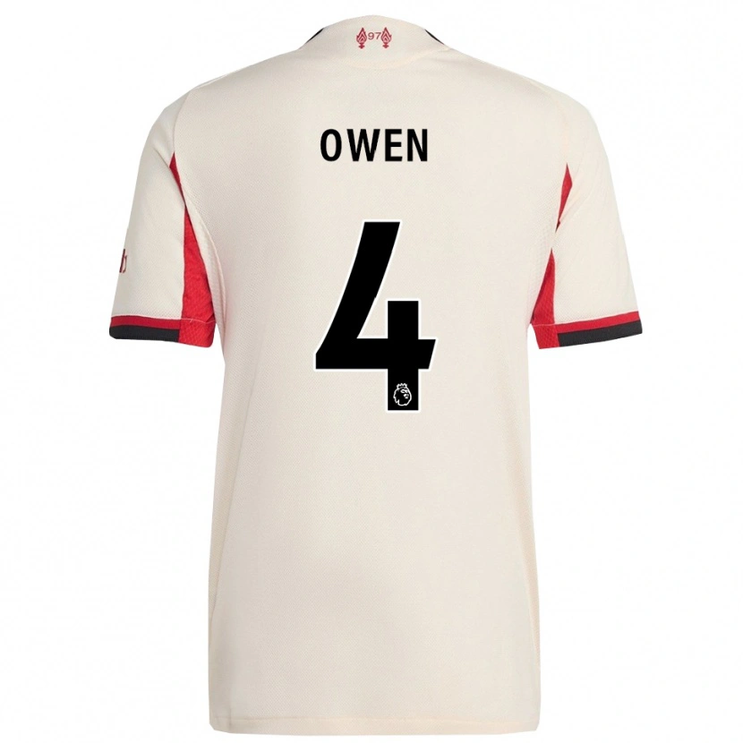 Danxen Women Harvey Owen #4 White Black Away Jersey 2025/26 T-Shirt