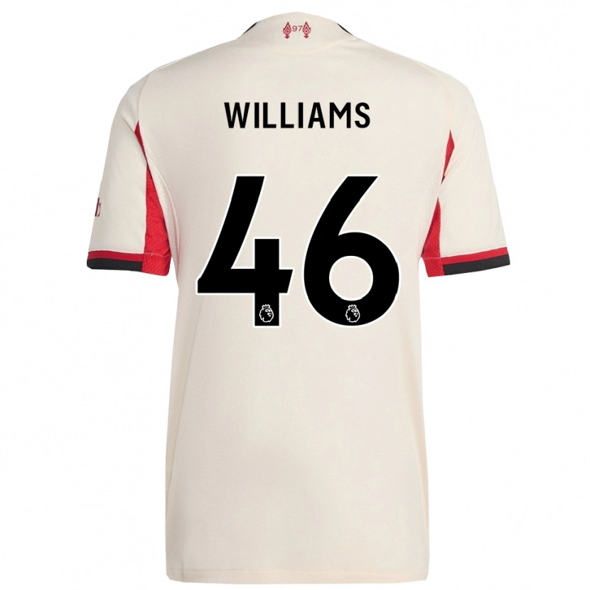 Danxen Women Rhys Williams #46 White Black Away Jersey 2025/26 T-Shirt