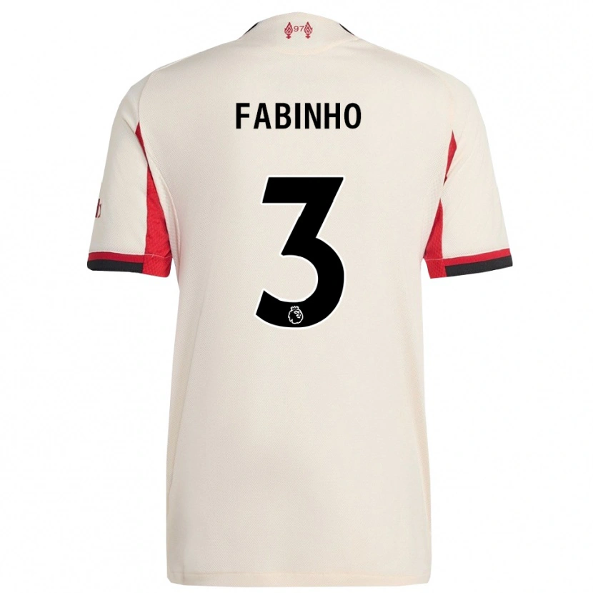 Danxen Women Fabinho #3 White Black Away Jersey 2025/26 T-Shirt