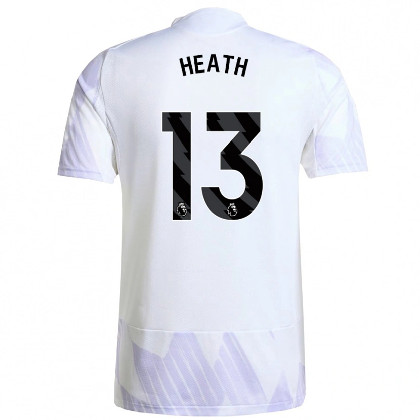 Danxen Women Fred Heath #13 White Purple Purple Away Jersey 2025/26 T-Shirt