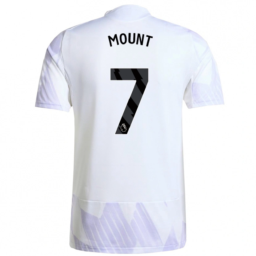 Danxen Women Mason Mount #7 White Purple Purple Away Jersey 2025/26 T-Shirt