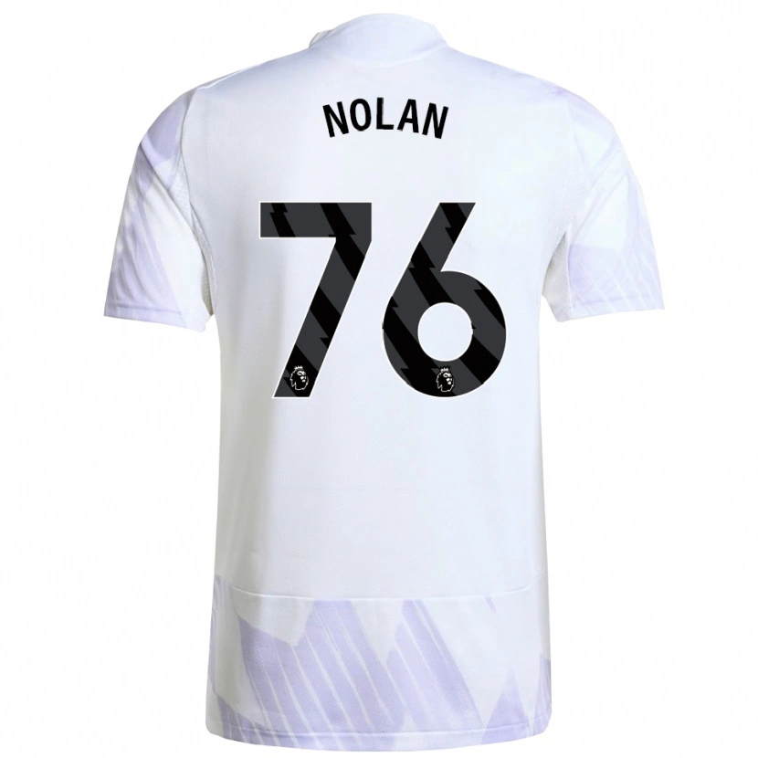 Danxen Women James Nolan #76 White Purple Purple Away Jersey 2025/26 T-Shirt