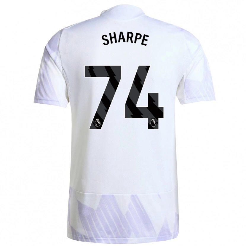 Danxen Women Malachi Sharpe #74 White Purple Purple Away Jersey 2025/26 T-Shirt