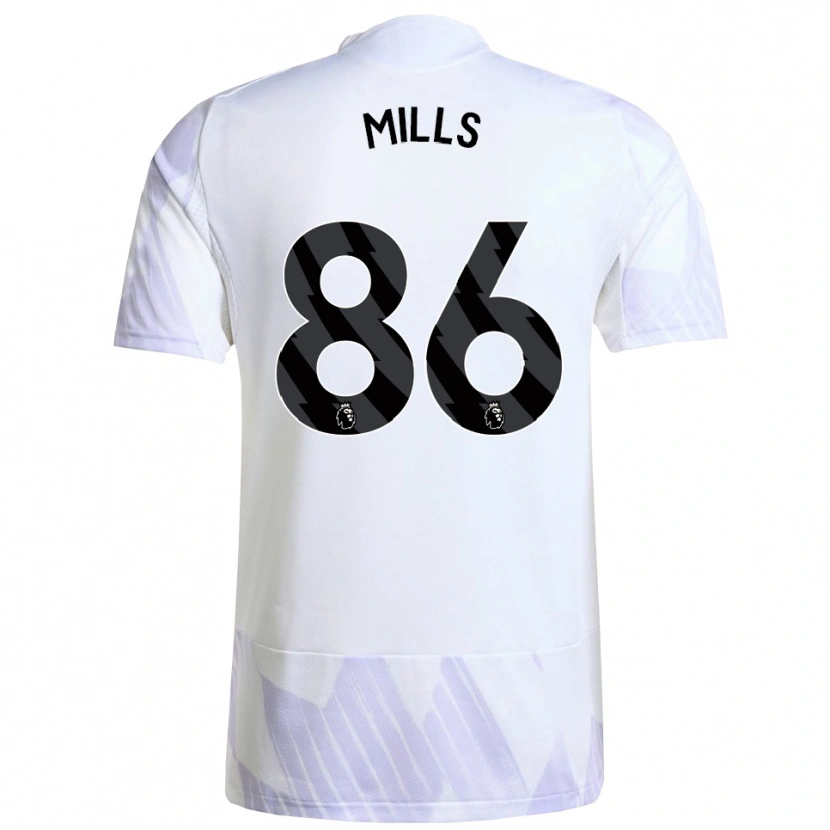 Danxen Women Albert Mills #86 White Purple Purple Away Jersey 2025/26 T-Shirt