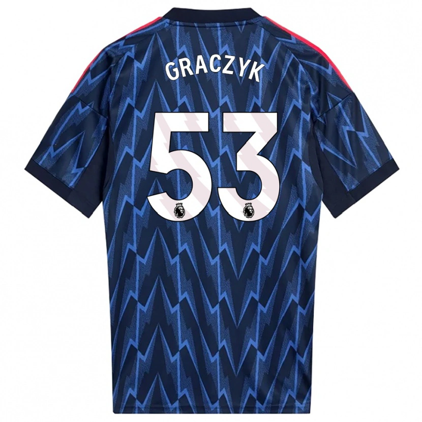 Danxen Women Hubert Graczyk #53 Navy Red Away Jersey 2025/26 T-Shirt