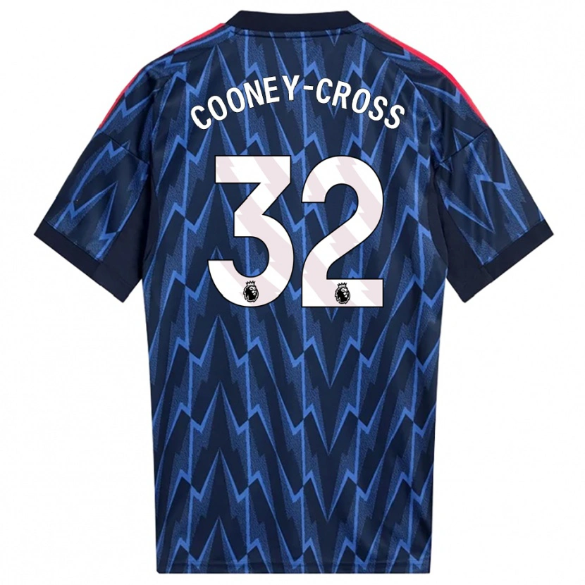 Danxen Women Kyra Cooney-Cross #32 Navy Red Away Jersey 2025/26 T-Shirt