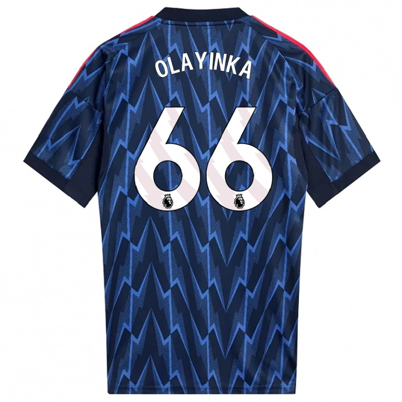 Danxen Women James Olayinka #66 Navy Red Away Jersey 2025/26 T-Shirt