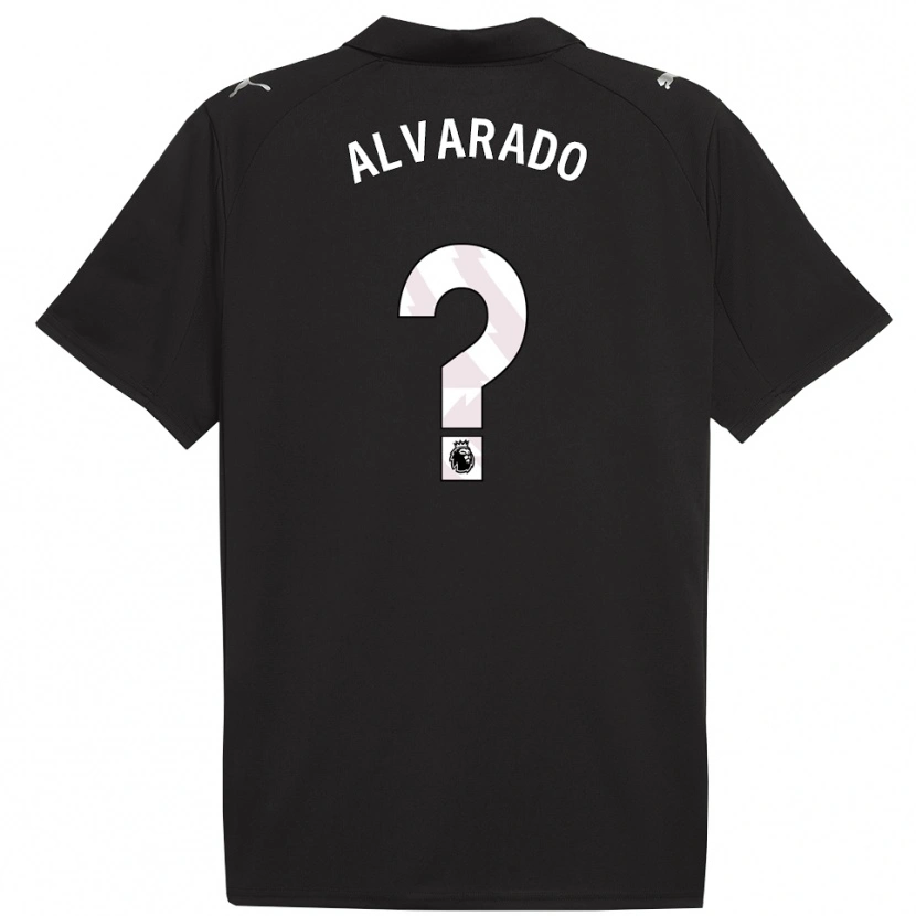 Danxen Women Lucas Alvarado #0 Black White Away Jersey 2025/26 T-Shirt