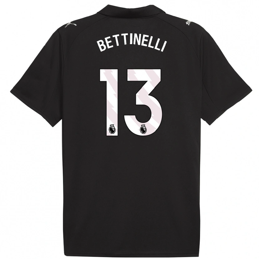 Danxen Women Marcus Bettinelli #13 Black White Away Jersey 2025/26 T-Shirt