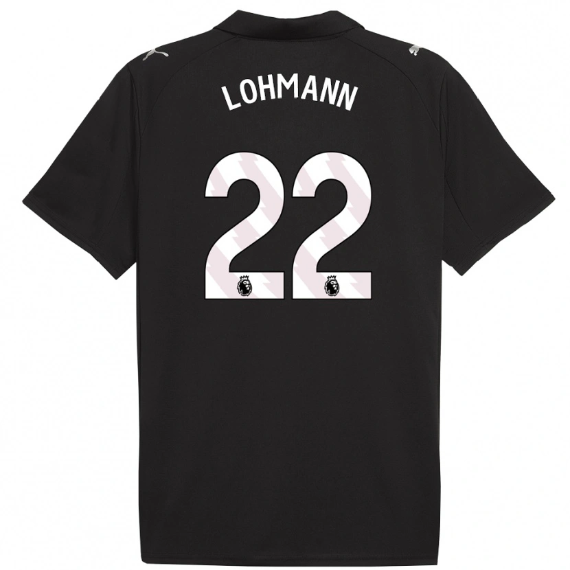 Danxen Women Sydney Lohmann #22 Black White Away Jersey 2025/26 T-Shirt