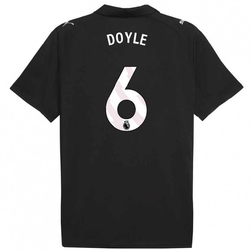 Danxen Women Callum Doyle #6 Black White Away Jersey 2025/26 T-Shirt
