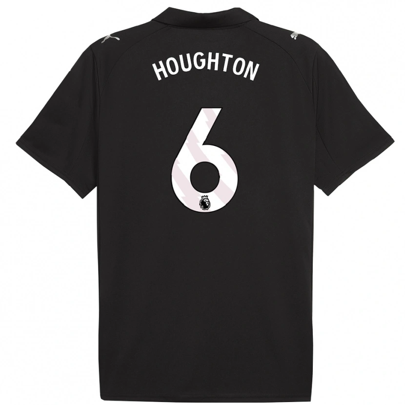 Danxen Women Steph Houghton #6 Black White Away Jersey 2025/26 T-Shirt