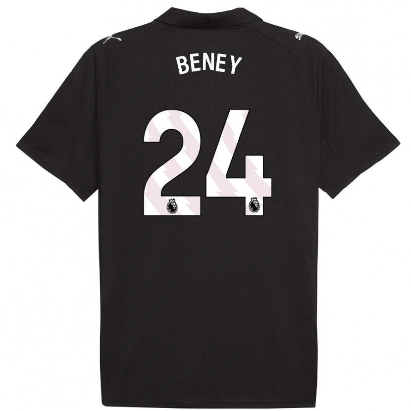 Danxen Women Iman Beney #24 Black White Away Jersey 2025/26 T-Shirt