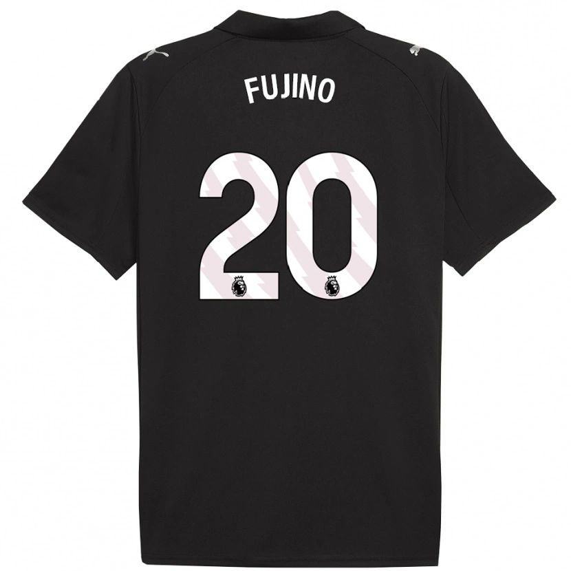 Danxen Women Aoba Fujino #20 Black White Away Jersey 2025/26 T-Shirt