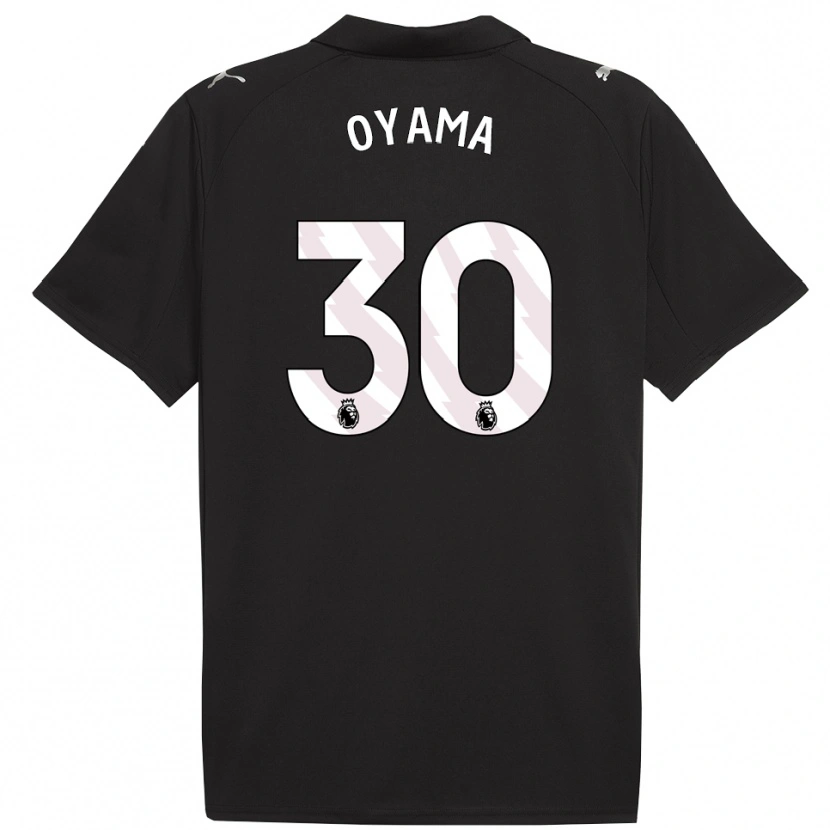 Danxen Women Aemu Oyama #30 Black White Away Jersey 2025/26 T-Shirt