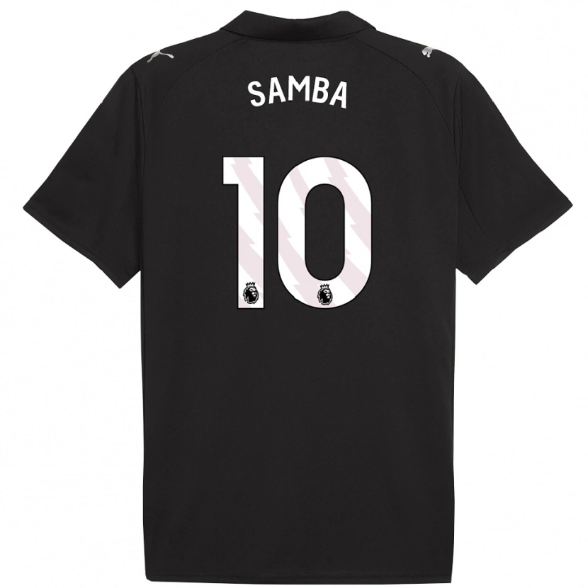 Danxen Women Tyrone Samba #10 Black White Away Jersey 2025/26 T-Shirt