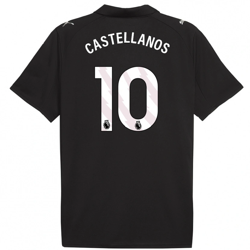 Danxen Women Deyna Castellanos #10 Black White Away Jersey 2025/26 T-Shirt