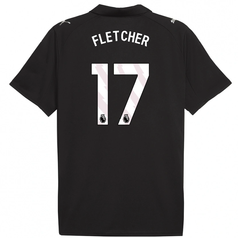 Danxen Women Luca Fletcher #17 Black White Away Jersey 2025/26 T-Shirt