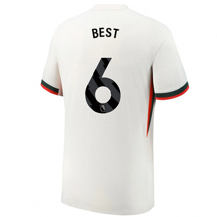 Danxen Women Kian Best #6 White Green Away Jersey 2025/26 T-Shirt