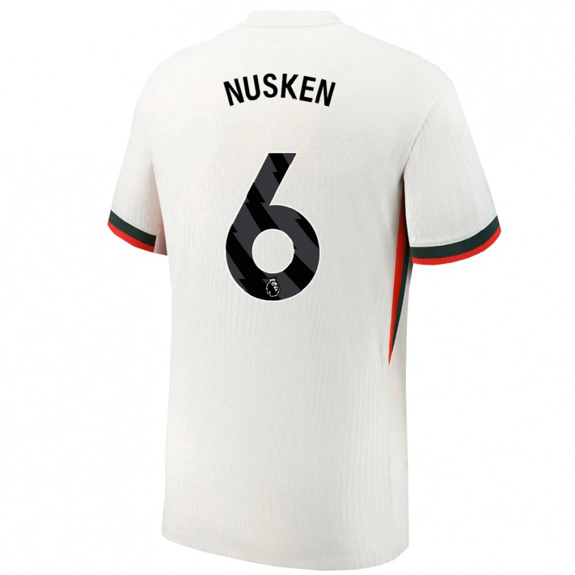 Danxen Women Sjoeke Nusken #6 White Green Away Jersey 2025/26 T-Shirt