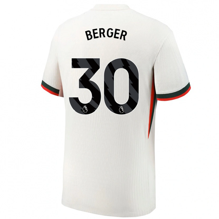 Danxen Women Ann-Katrin Berger #30 White Green Away Jersey 2025/26 T-Shirt