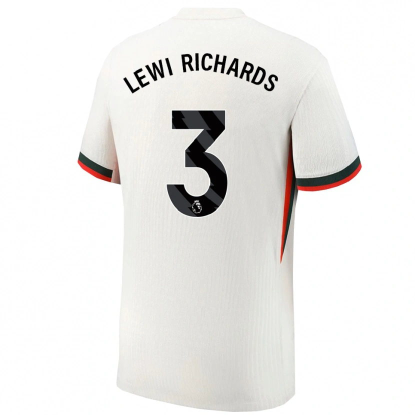 Danxen Women Lewi Richards #3 White Green Away Jersey 2025/26 T-Shirt
