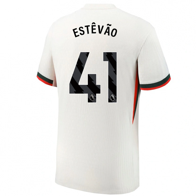 Danxen Women Estêvão #41 White Green Away Jersey 2025/26 T-Shirt