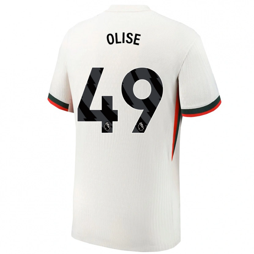 Danxen Women Richard Olise #49 White Green Away Jersey 2025/26 T-Shirt