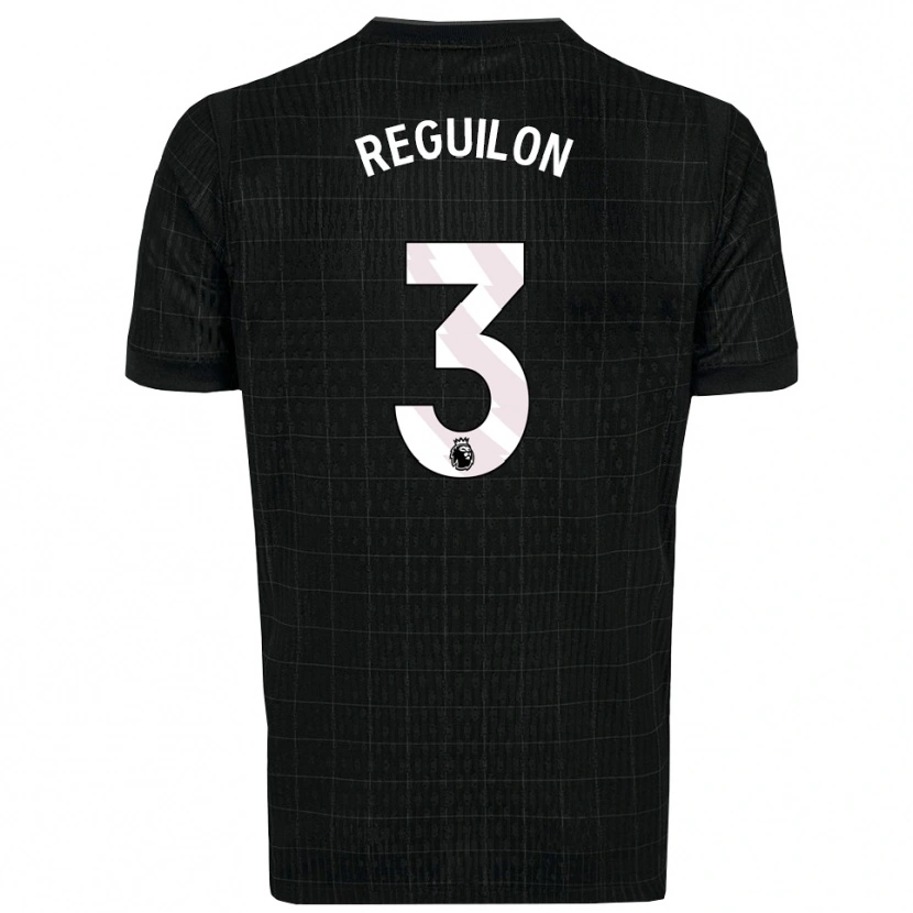 Danxen Women Sergio Reguilon #3 Black Gray Away Jersey 2025/26 T-Shirt