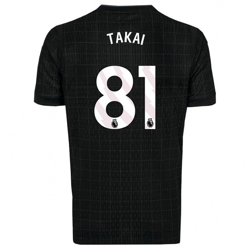 Danxen Women Kota Takai #81 Black Gray Away Jersey 2025/26 T-Shirt