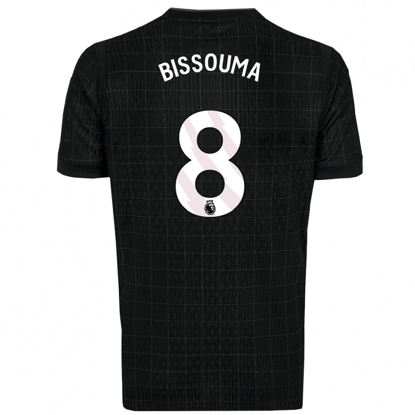 Danxen Women Yves Bissouma #8 Black Gray Away Jersey 2025/26 T-Shirt