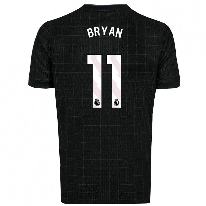 Danxen Women Bryan Gil #11 Black Gray Away Jersey 2025/26 T-Shirt