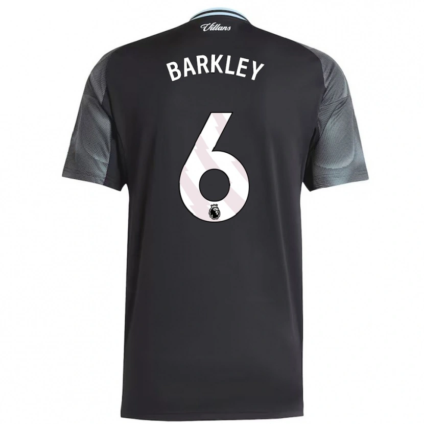 Danxen Women Ross Barkley #6 Black Sky Blue Away Jersey 2025/26 T-Shirt