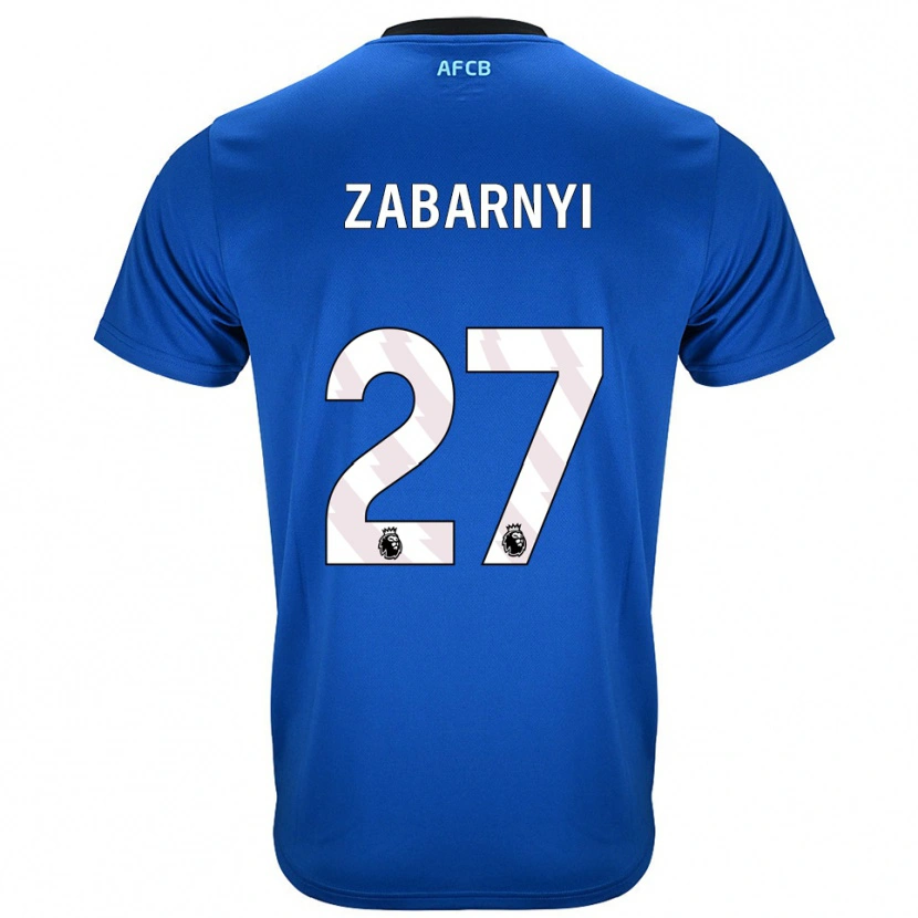 Danxen Women Ilya Zabarnyi #27 Blue Black Away Jersey 2025/26 T-Shirt