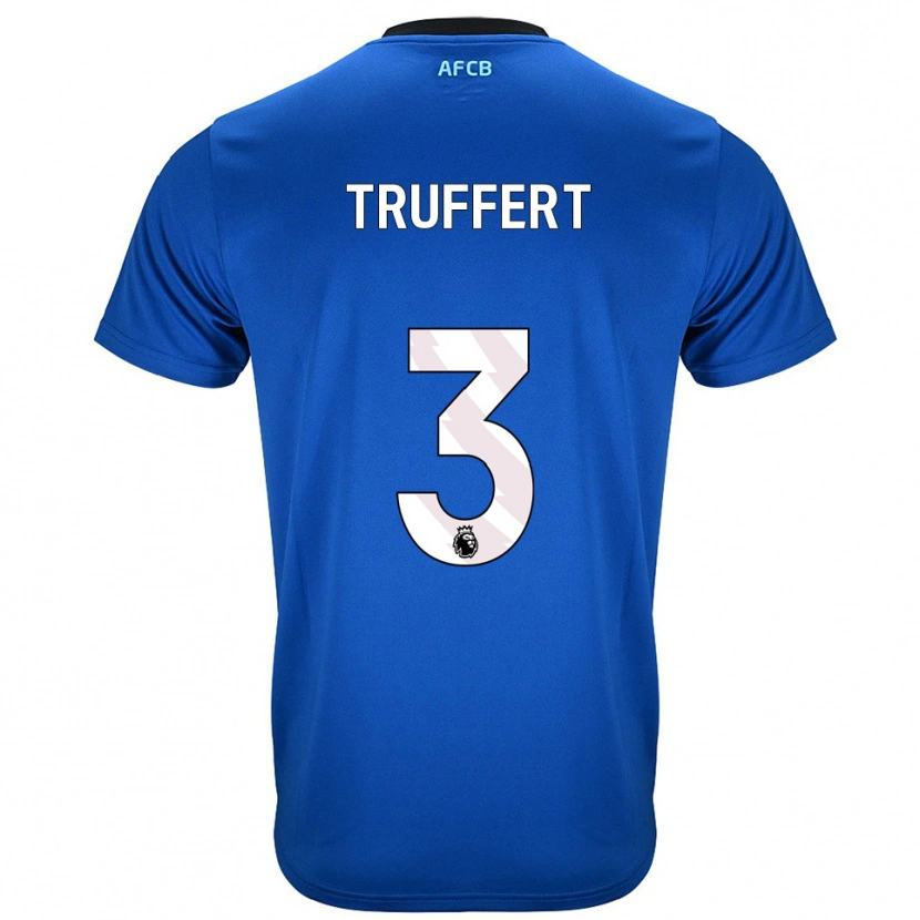 Danxen Women Adrien Truffert #3 Blue Black Away Jersey 2025/26 T-Shirt