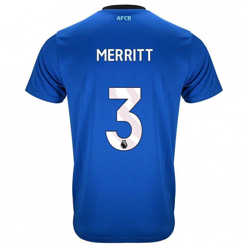 Danxen Women Alfie Merritt #3 Blue Black Away Jersey 2025/26 T-Shirt
