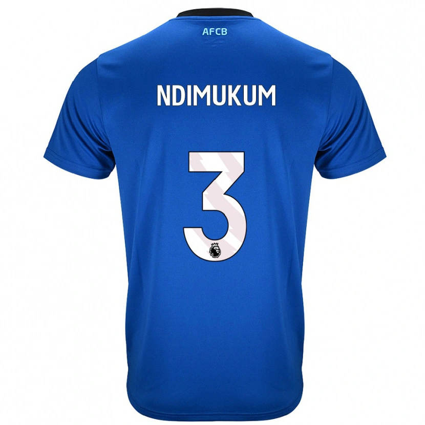 Danxen Women Dane Ndimukum #3 Blue Black Away Jersey 2025/26 T-Shirt