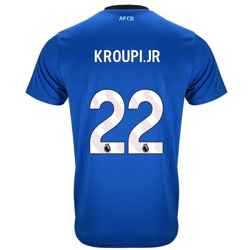 Danxen Women Eli Junior Kroupi #22 Blue Black Away Jersey 2025/26 T-Shirt