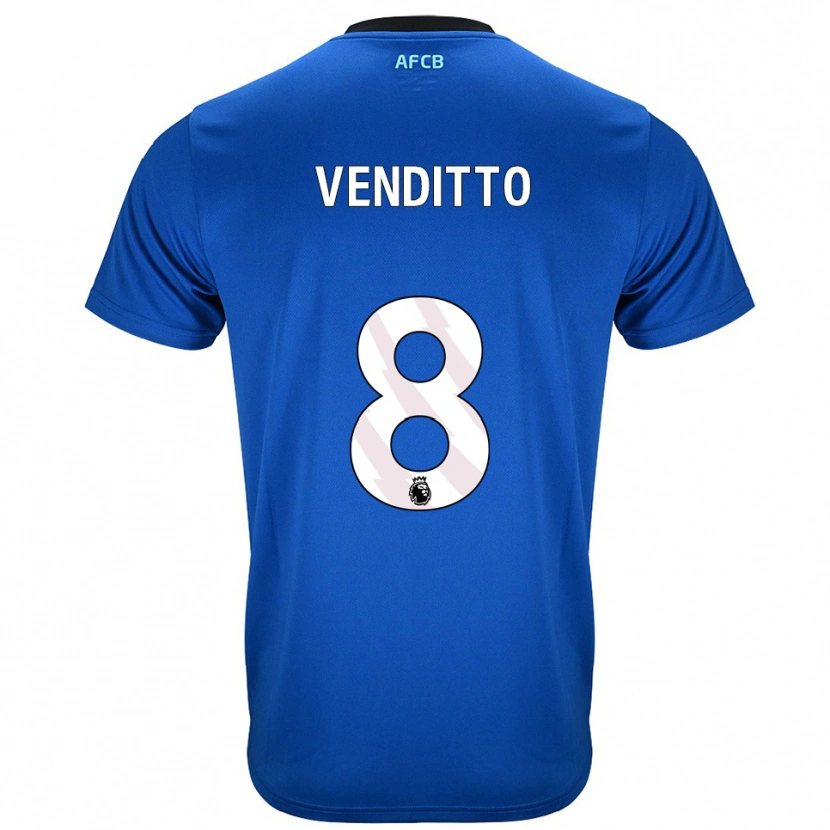 Danxen Women Olivia Venditto #8 Blue Black Away Jersey 2025/26 T-Shirt