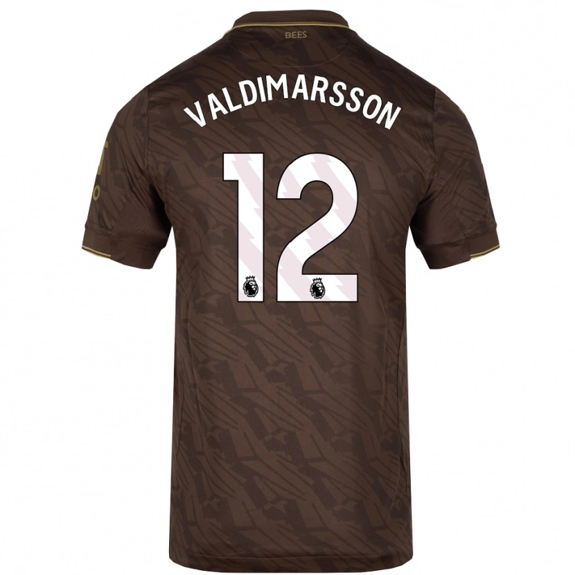 Danxen Women Hákon Rafn Valdimarsson #12 Brown Gold Away Jersey 2025/26 T-Shirt