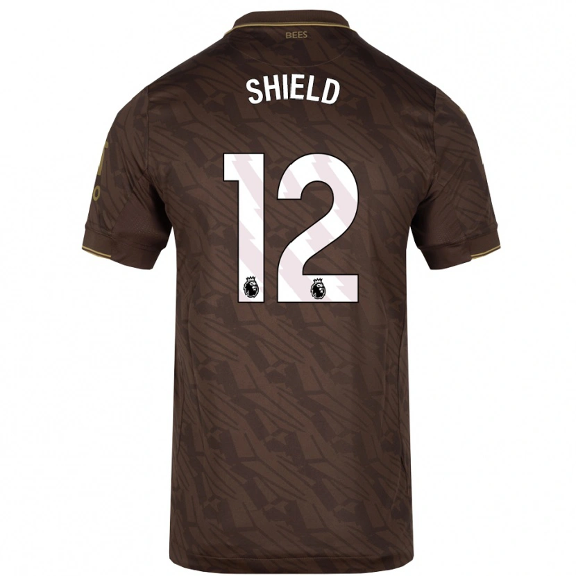 Danxen Women Ollie Shield #12 Brown Gold Away Jersey 2025/26 T-Shirt
