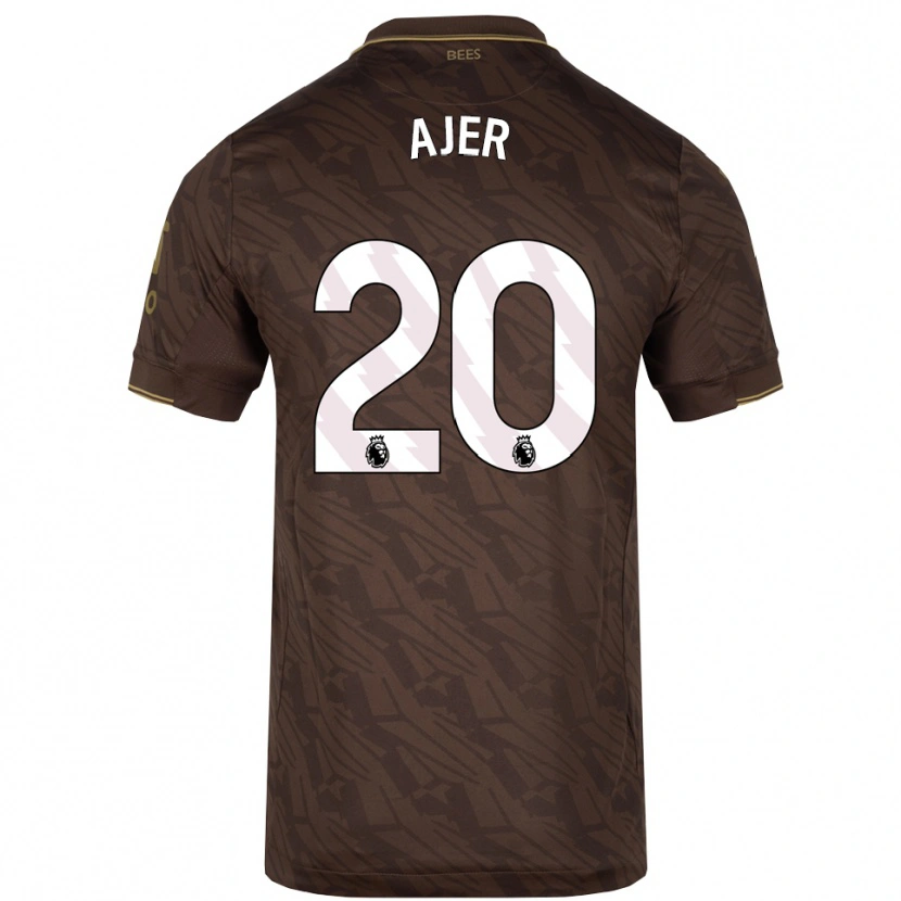Danxen Women Kristoffer Ajer #20 Brown Gold Away Jersey 2025/26 T-Shirt