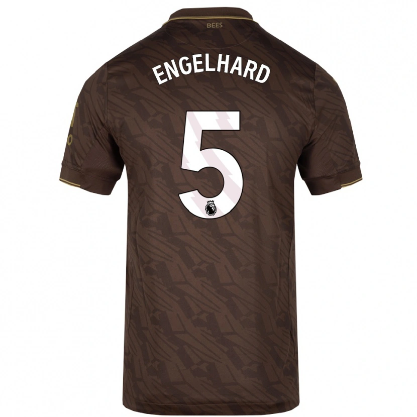 Danxen Women Carolin Engelhard #5 Brown Gold Away Jersey 2025/26 T-Shirt