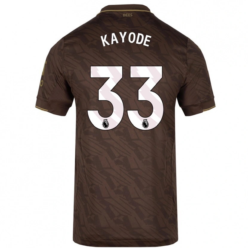 Danxen Women Michael Kayode #33 Brown Gold Away Jersey 2025/26 T-Shirt